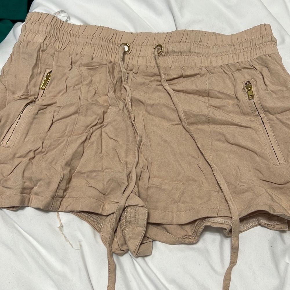 Pink tie shorts size medium